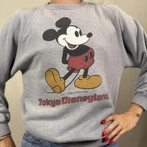 Vintage Tokyo Disneyland Mickey Sweatshirt – Made in Japan – Size L